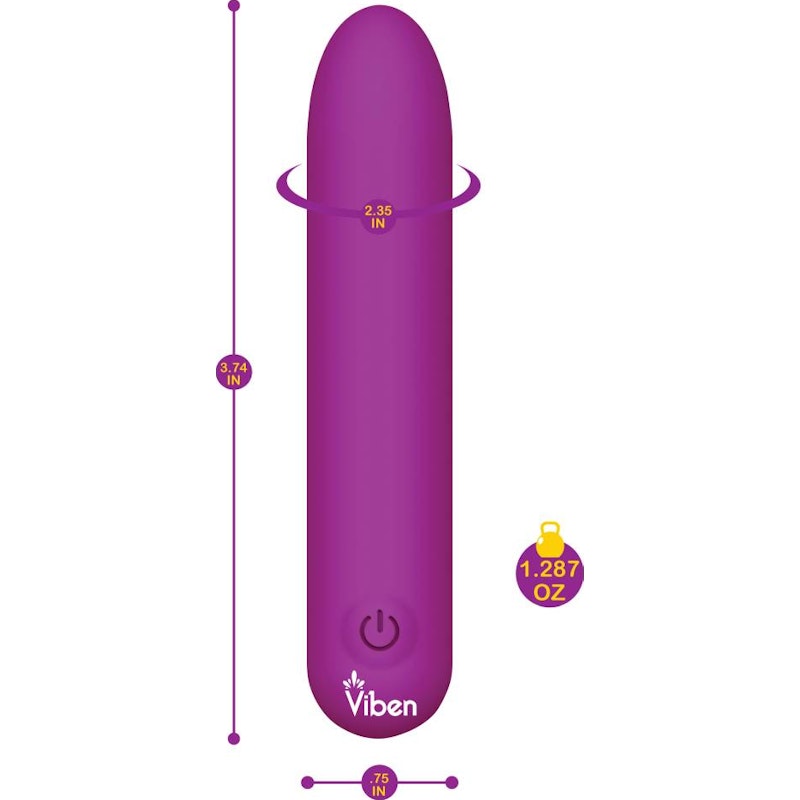 5 Speed 9.5cm USB Mighty Bullet - Bombshell - Berry - K. P.