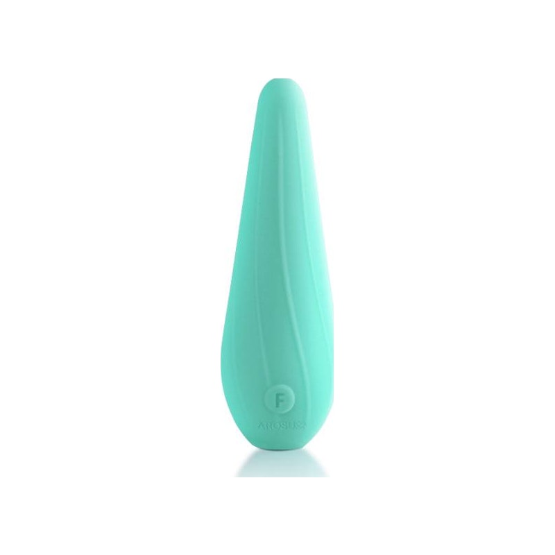Drip Shape Rechargeable Vibrator - VibeSwirl - Teal - K. P.