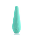 Drip Shape Rechargeable Vibrator - VibeSwirl - Teal - K. P.