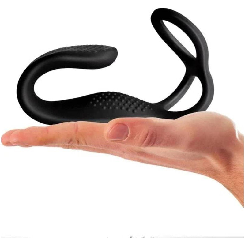 Cock Ball and Anal Stimulator - The Vibe - Black - K. P.