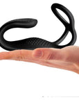 Cock Ball and Anal Stimulator - The Vibe - Black - K. P.
