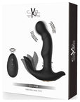 Vibrating Remote Control Anal Prostate Dildo Plug - Cooper - Black - K. P.