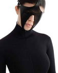 Ex Machina Genuine Leather Mask Black