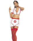 Nurse Costume 3 Piece - Red/White - K. P.