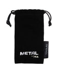 Red Metal Anal Plug w Black Crystal Medium - K. P.