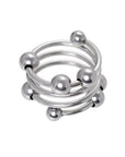Metal Penis Head Ring 30mm Medium - Silver - K. P.
