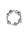 Metal Penis Head Ring 30mm Medium - Silver - K. P.