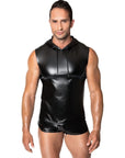 Frenzy Sleeveless Hoodie - Black - K. P.