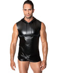 Frenzy Sleeveless Hoodie - Black - K. P.