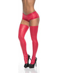 Thigh Highs Wetlook Metallic - Multiple Colours