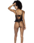 Black Bodysuit w/ Lace Ruffles