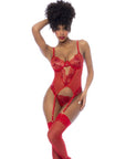 2 Piece Set with Matching Thong - Red