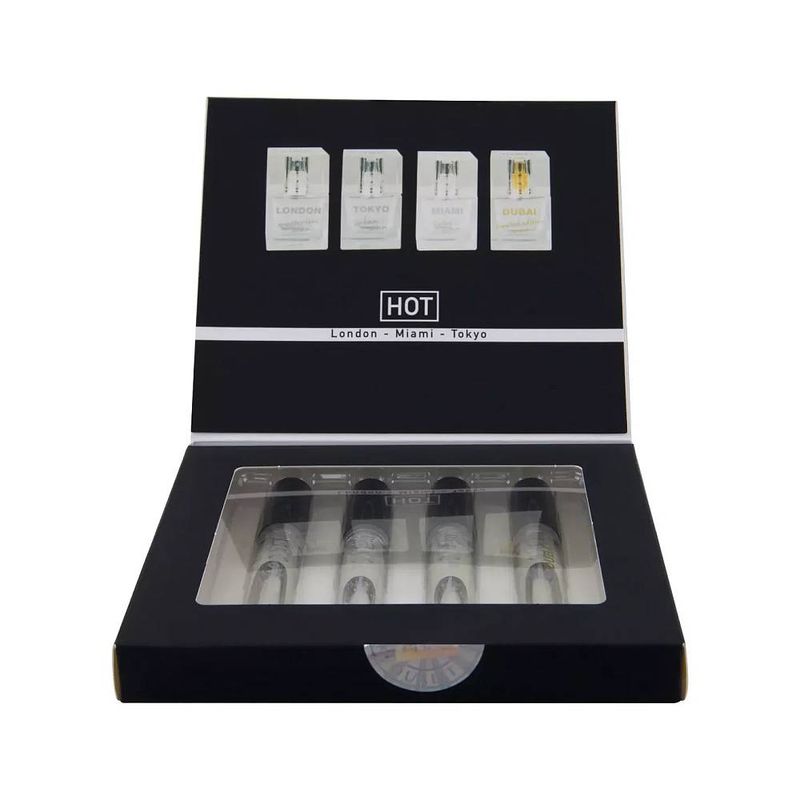 HOT Pheromone Perfume Box Men - 4 x 5ml - Kinky Playhouse