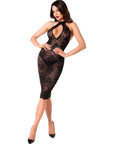 Nocturne Lace Midi Dress - Black - K. P.