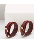 8 Piece Deluxe Bondage Play Kit - Burgundy Gold - K. P.