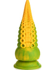 Creature Cocks - Monstropus 2.0 Vibrating Tentacle Silicone Dildo - Green/Yellow