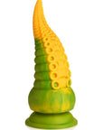 Creature Cocks - Monstropus 2.0 Vibrating Tentacle Silicone Dildo - Green/Yellow