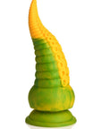 Creature Cocks - Monstropus 2.0 Vibrating Tentacle Silicone Dildo - Green/Yellow