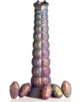 Creature Cocks - Deep Invader Tentacle Ovipositor Silicone Dildo with Eggs - Iridescent