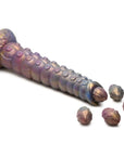 Creature Cocks - Deep Invader Tentacle Ovipositor Silicone Dildo with Eggs - Iridescent