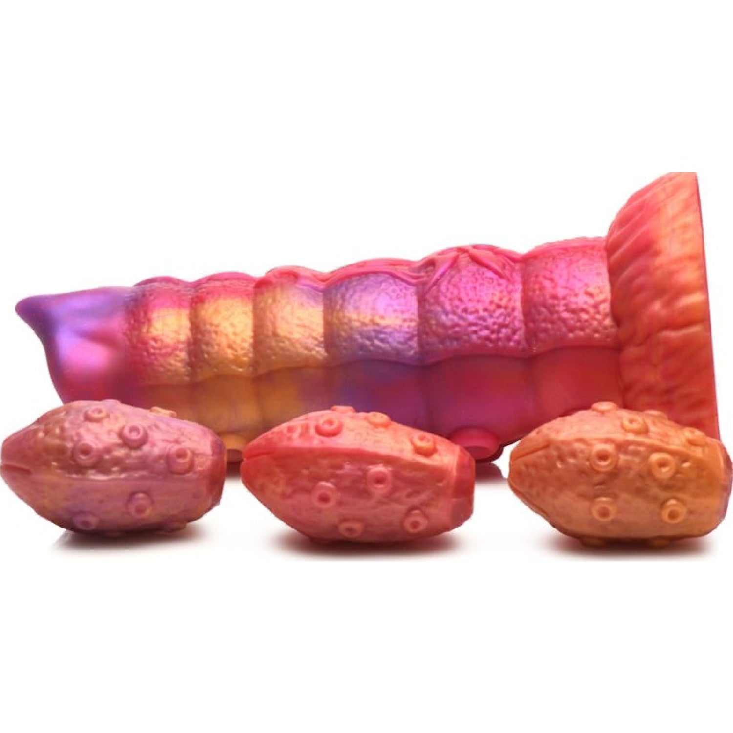 Creature Cocks - Nymphoid Ovipositor Silicone Dildo - Orange - K. P.