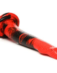 Creature Cocks - Large King Cobra 14" Long Silicone Dong - Red/Black - K. P.