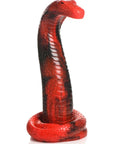 Creature Cocks - King Cobra Silicone Dildo - Red/Black