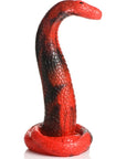 Creature Cocks - King Cobra Silicone Dildo - Red/Black