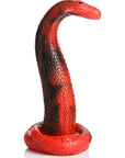 Creature Cocks - King Cobra Silicone Dildo - Red/Black - K. P.