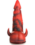 Creature Cocks - Horny Devil Demon Silicone Dildo - Red/Black