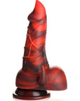 Creature Cocks - Horny Devil Demon Silicone Dildo - Red/Black - K. P.