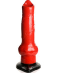 Creature Cocks - Giant 1 Meter Tall Hell-Hound Canine Dildo - Red/Black