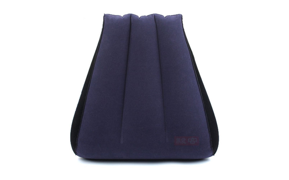 Inflatable Sex Positioning Tapered Wedge Cushion - Blue - K. P.