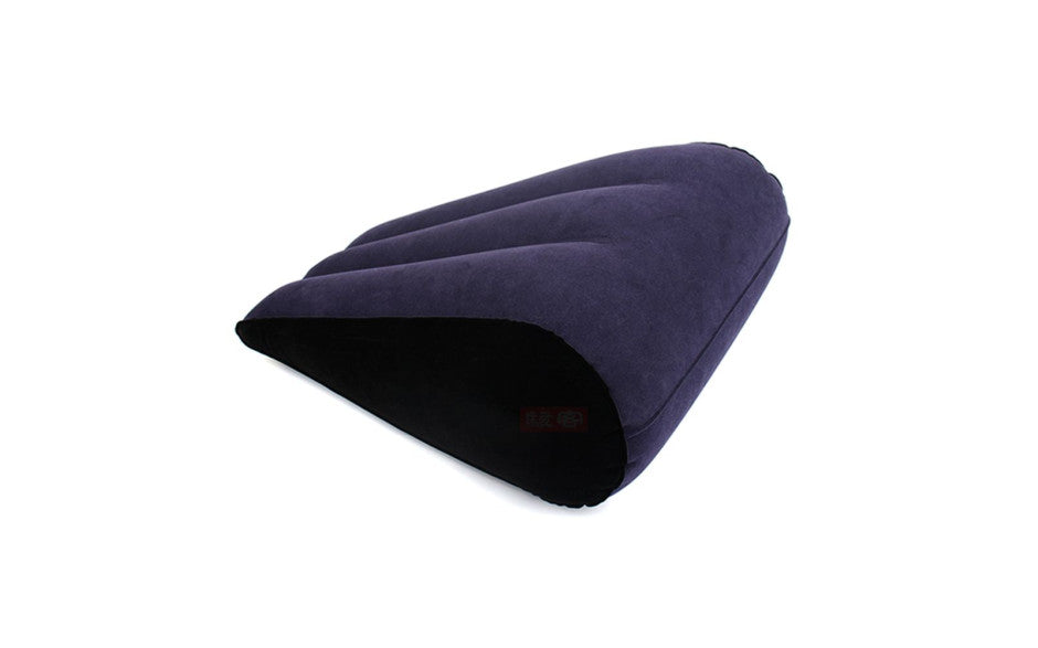 Inflatable Sex Positioning Tapered Wedge Cushion - Blue - K. P.