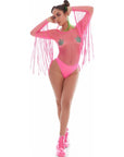 Fringe Benefits Set Hot Pink with Pot Pasties - Pink - K. P.