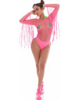 Fringe Benefits Set Hot Pink with Pot Pasties - Pink - K. P.