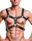 Strict - 6 O-Ring Chest Harness Men - Black - K. P.