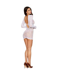 Dreamgirl Long Sleeve Chemise White
