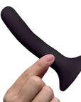 Black Silicone Strap-On Dildo Small