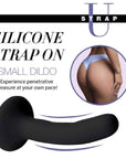 Black Silicone Strap-On Dildo Small