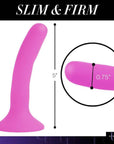 Pink Silicone Strap-On Dildo Small