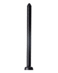 Hosed 19" Ribbed Anal Snake - Black