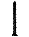 Hosed 18" Swirl Thick Anal Snake - Black