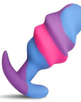 Unicorn Swirl Silicone Butt Plug Large