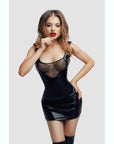 Glossy Rimma Dress Wetlook Black