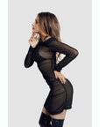Glossy Sheril Dress 3 Pc Set Wetlook Black