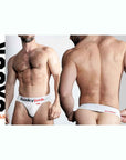 Oxballs Hunker Slider Strap Jock White Snow