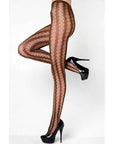 Stella Elyse Coiled Lines Fishnet Tights - Mulitple Colours