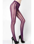 Stella Elyse Coiled Lines Fishnet Tights - Mulitple Colours