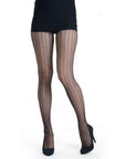 Sensual Arrow Mesh Tights - Black